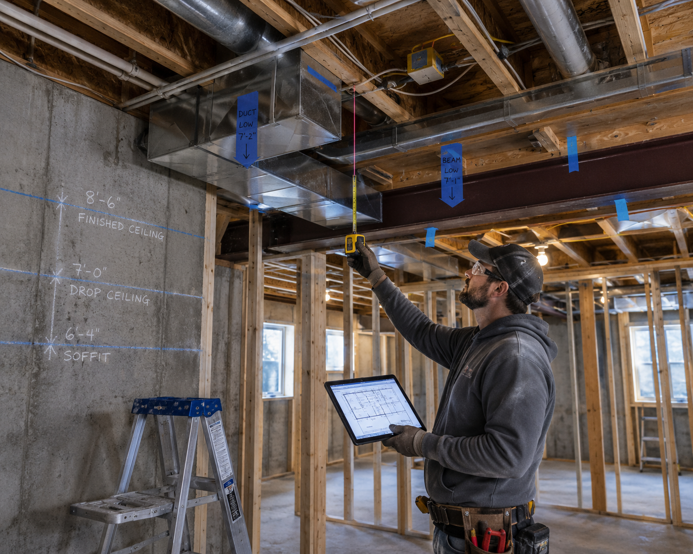 All things remodeled team taking measurements